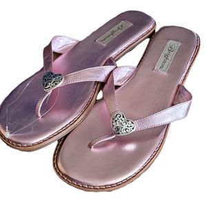 Brighton Orla 2 Heart Metal Pink Sandals